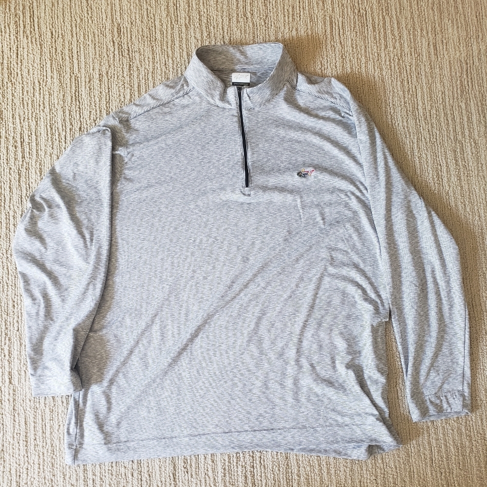 Light Gray Quarter-Zip Pullover BRAND NEW